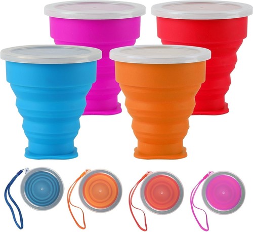 Faltbecher silikon 200ml mit - silikon,
