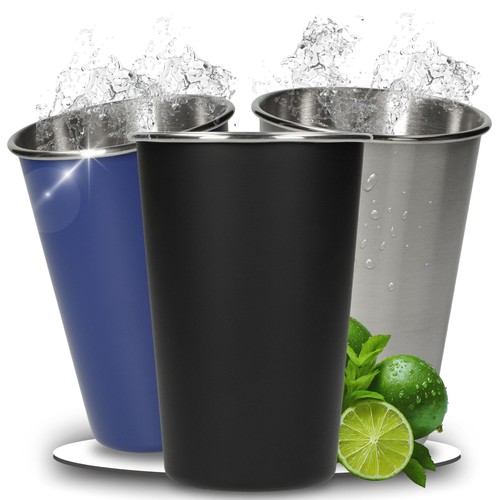 Trinkbecher aus edelstahl - aus,
