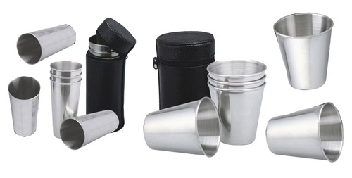 Edelstahl becher set - edelstahl,