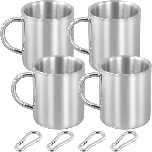 Camping edelstahl becher mit - edelstahl,