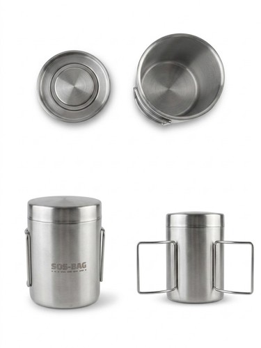 Campingbecher 300ml edelstahl - 300ml,