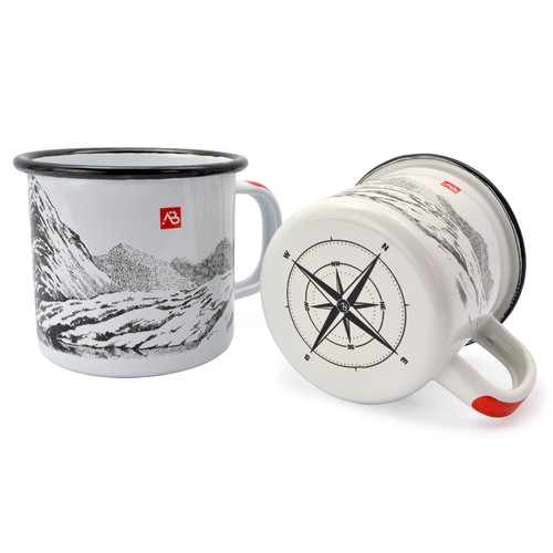 Emaille tasse outdoor - emaille,