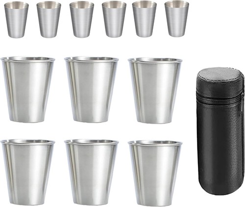 Edelstahl becher stück - becher,