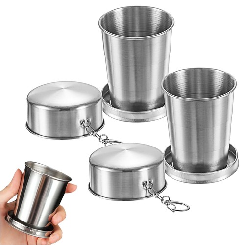 Faltbarer becher edelstahl - faltbarer,