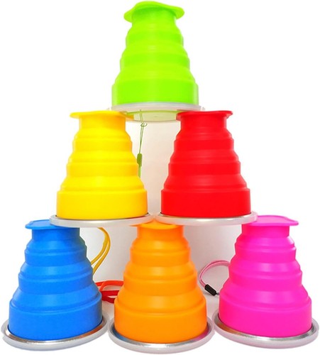 Faltbare becher silikon - faltbare,