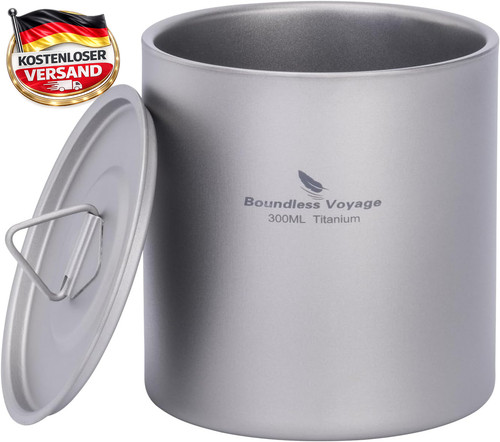Doppelwandiger titanbecher - doppelwandiger,