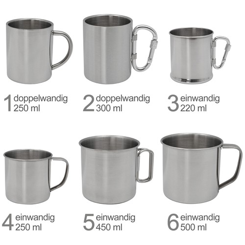 Edelstahltasse camping - edelstahltasse,