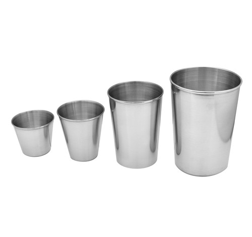 Stapelbare edelstahl becher - edelstahl,