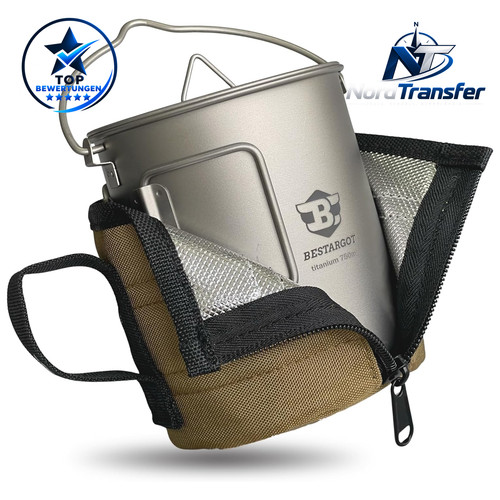 Camping geschirr set titan - geschirr,
